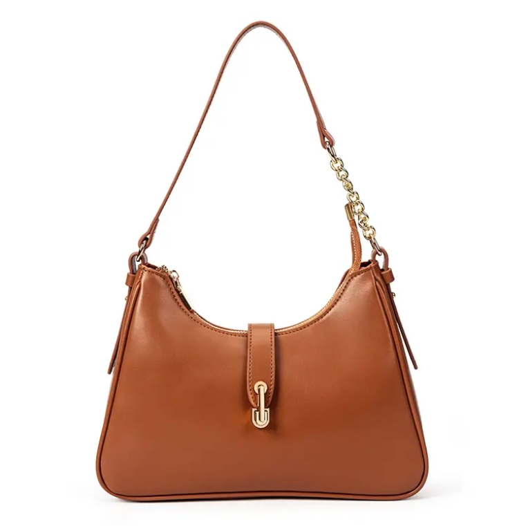 Wholesale fashion design PU leather ladies shoulder bag luxury women's custom shoulder bag