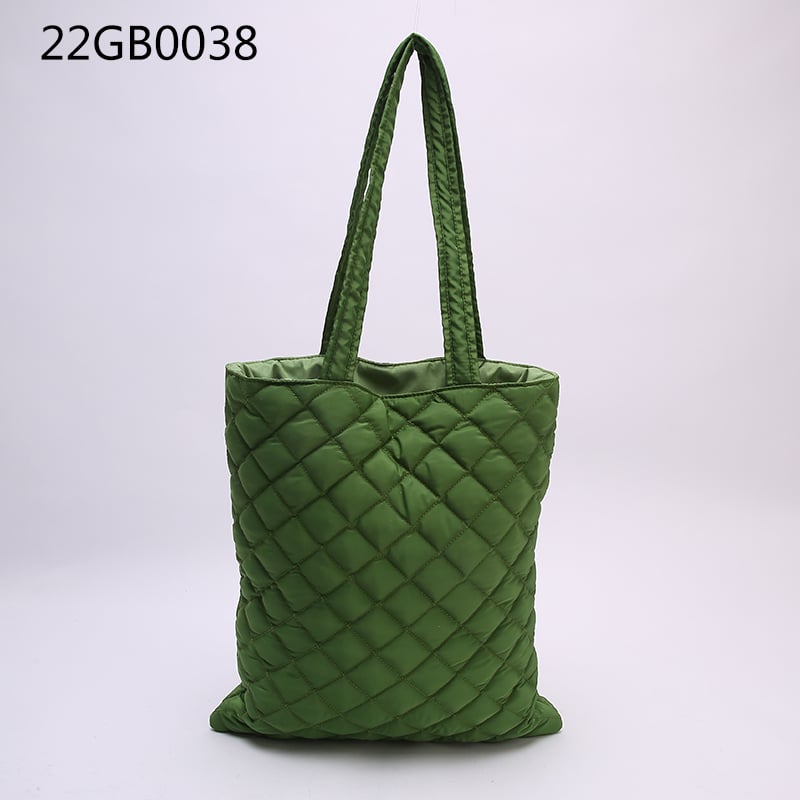 Winter fashion tote purses handbags large capacity women quilted shoulder bag warm puffer tote bag