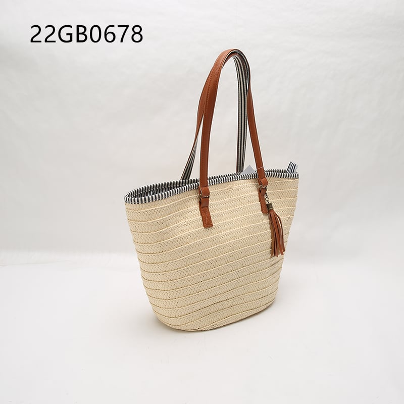 The new fashion handbags 2024 light lady temperament straw bags lady design purses for woman