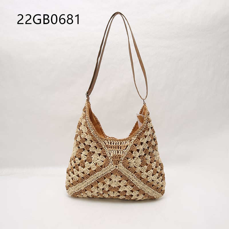 New arrival fashion sling hand straw woven tote bag for women