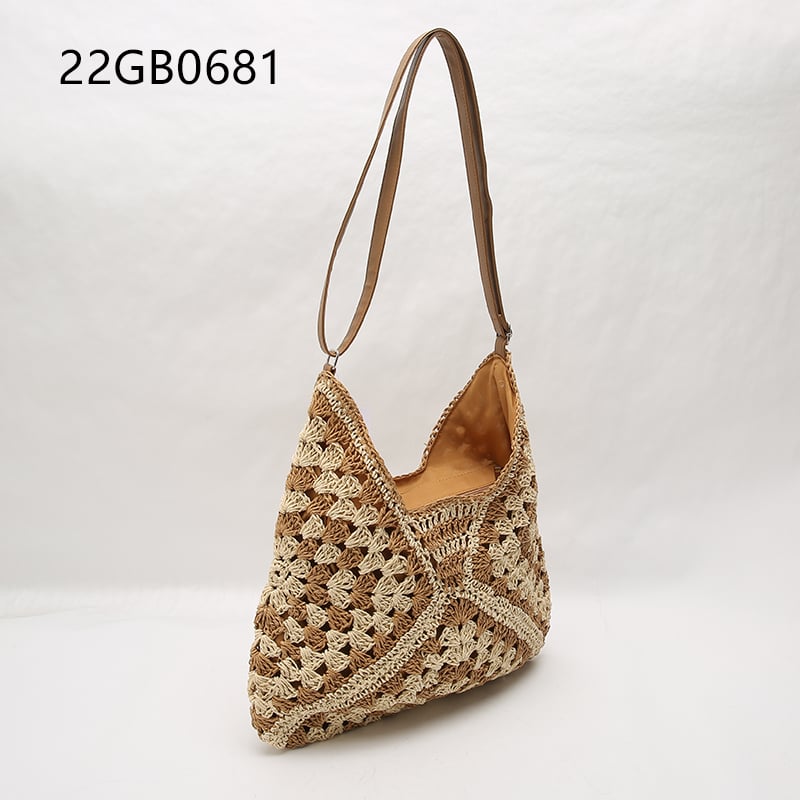 New arrival fashion sling hand straw woven tote bag for women