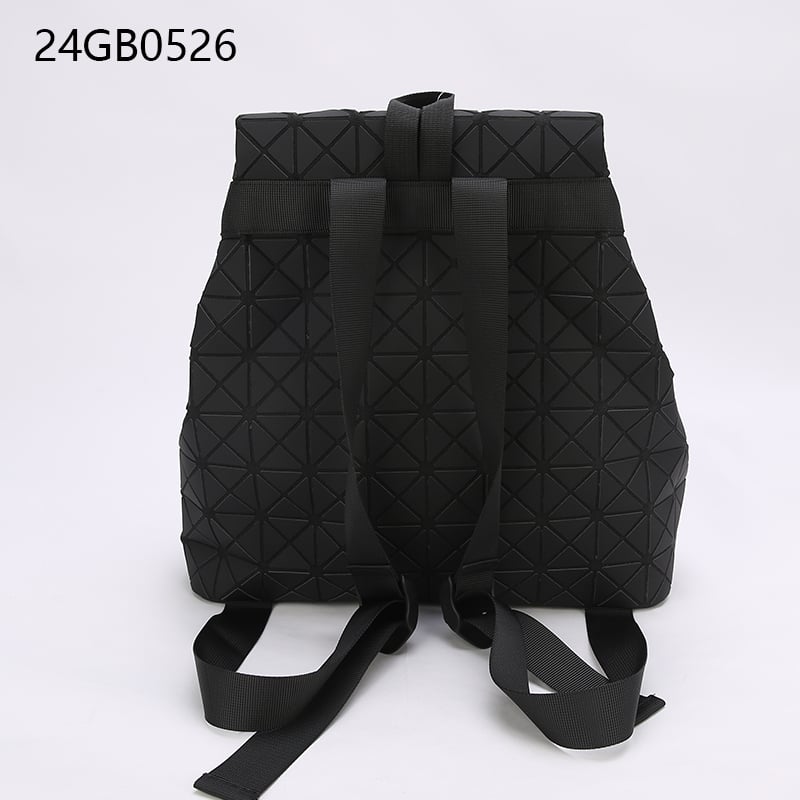 Black bold style geometric design backpack