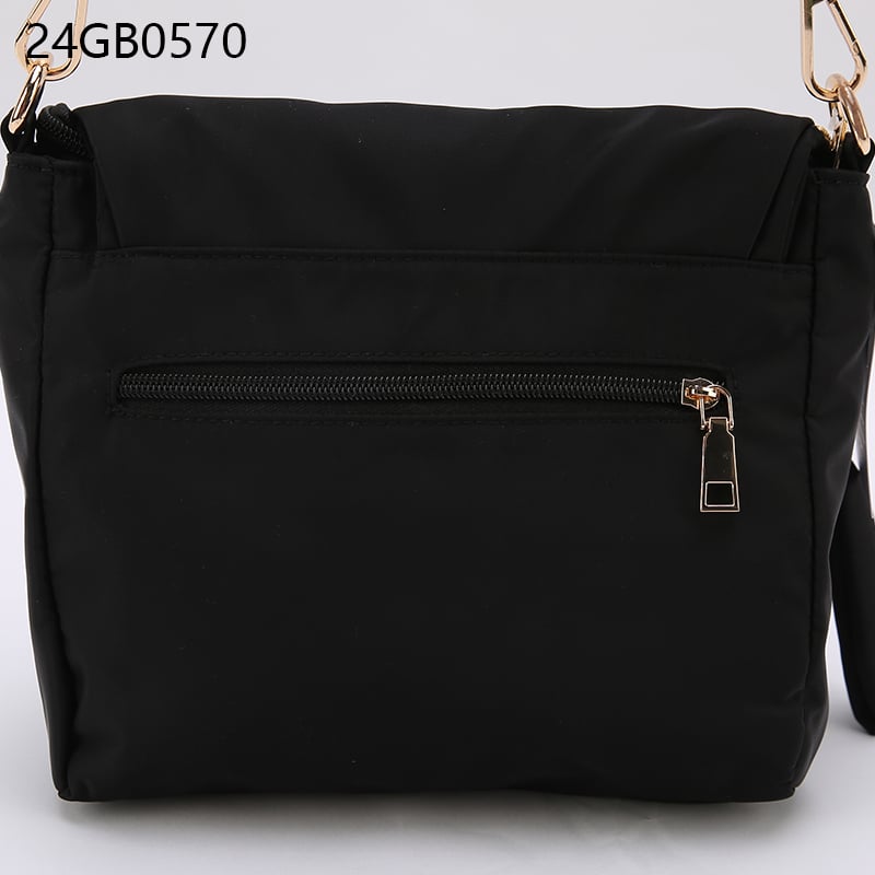 Simple nylon strap crossbody bag