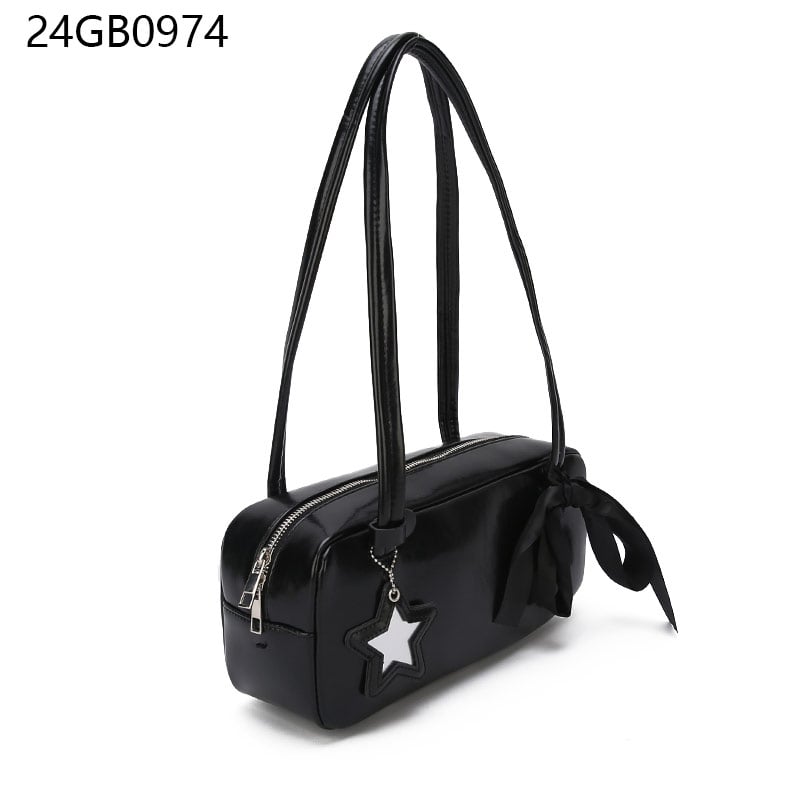 High quality women PU leather shoulder bag fashion ladies handbags baguette bags vasual female zipper underarm bags for women