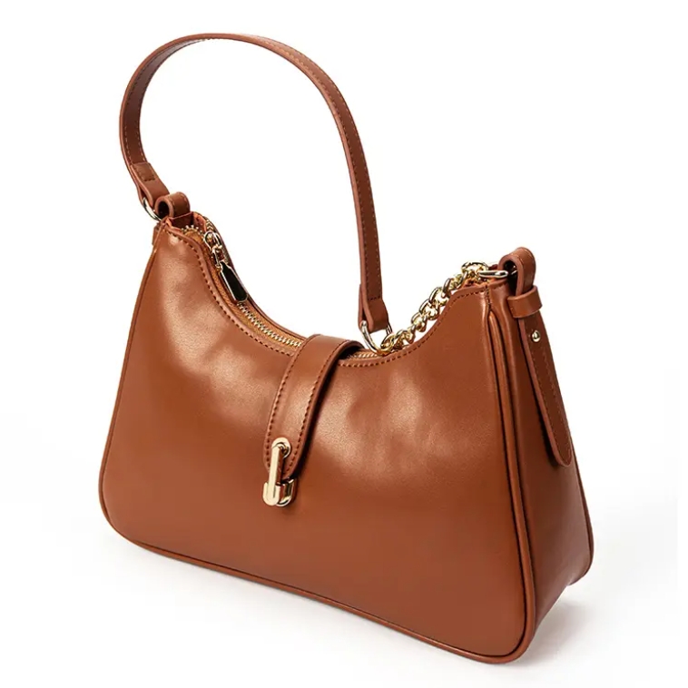 Wholesale fashion design PU leather ladies shoulder bag luxury women's custom shoulder bag