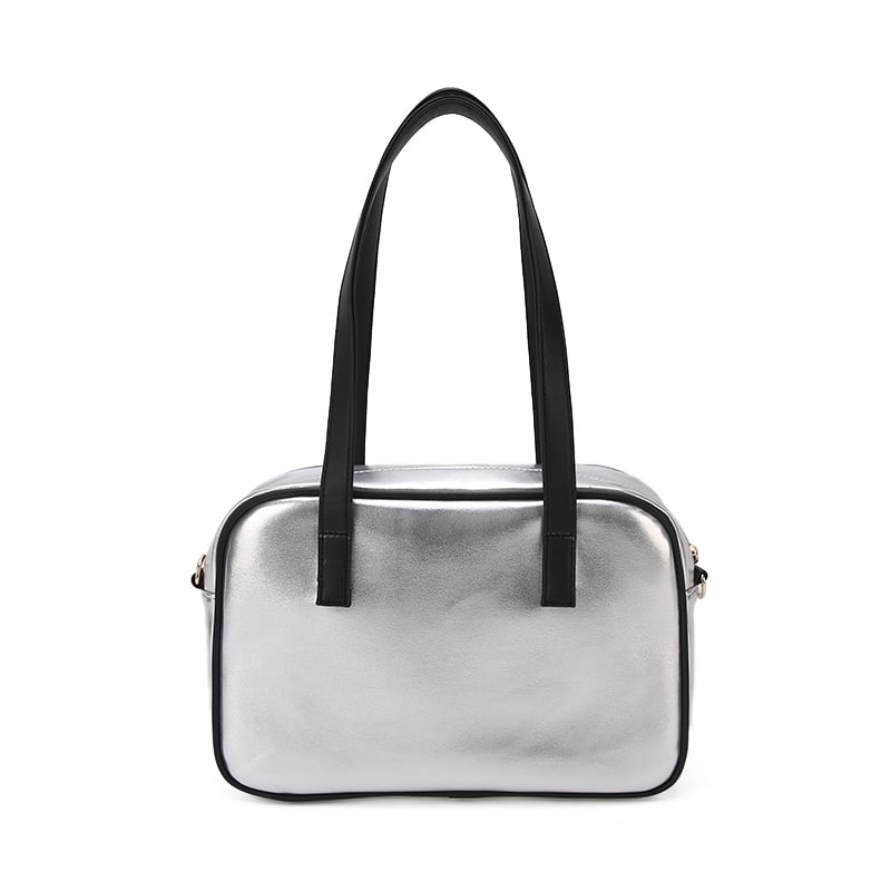 New transparent fashion tote bag women soft leather large capacity shoulder crossbody bag