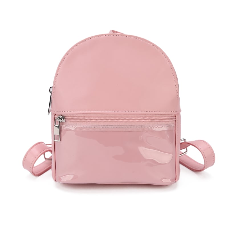 Fashion mini backpack bag for girls ladies cute travel casual daily custom small women's school backpack with transparent window