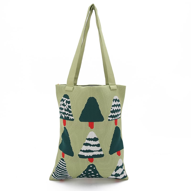 Flyknit shoulder shopping bag for women