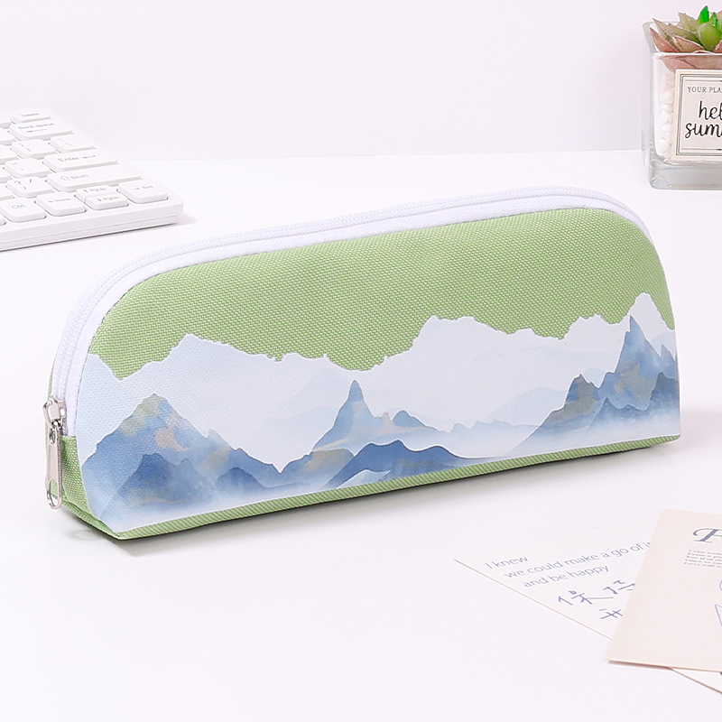 2024 factory custom logo ins wind pen pencil pouch bag case large capacity multi-functional student bag cute style-student gift