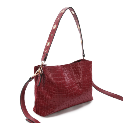 Women fashion party crocodile decorate leather bags crossbody bag