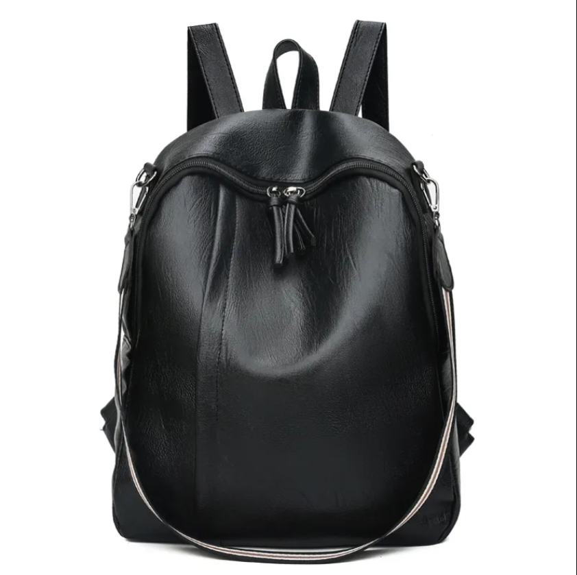 Wholesale women pu leather backpack custom fashion stock lady backpack for girls