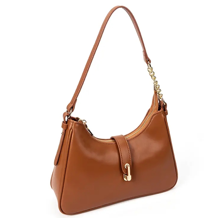 Wholesale fashion design PU leather ladies shoulder bag luxury women's custom shoulder bag