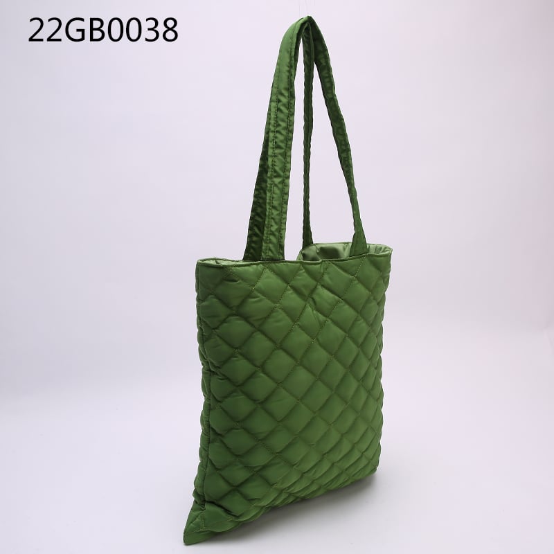 Winter fashion tote purses handbags large capacity women quilted shoulder bag warm puffer tote bag