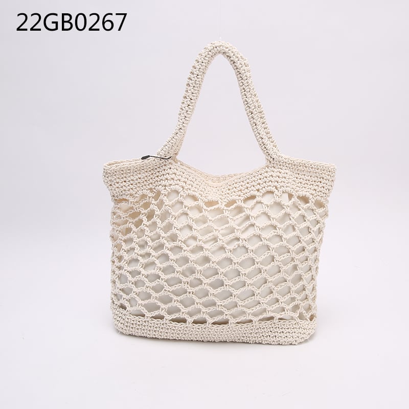 Women's bag knit woven hollow mesh pocket fashion underarm bag comfortable shoulder girl beach seaside vacation hollow bag