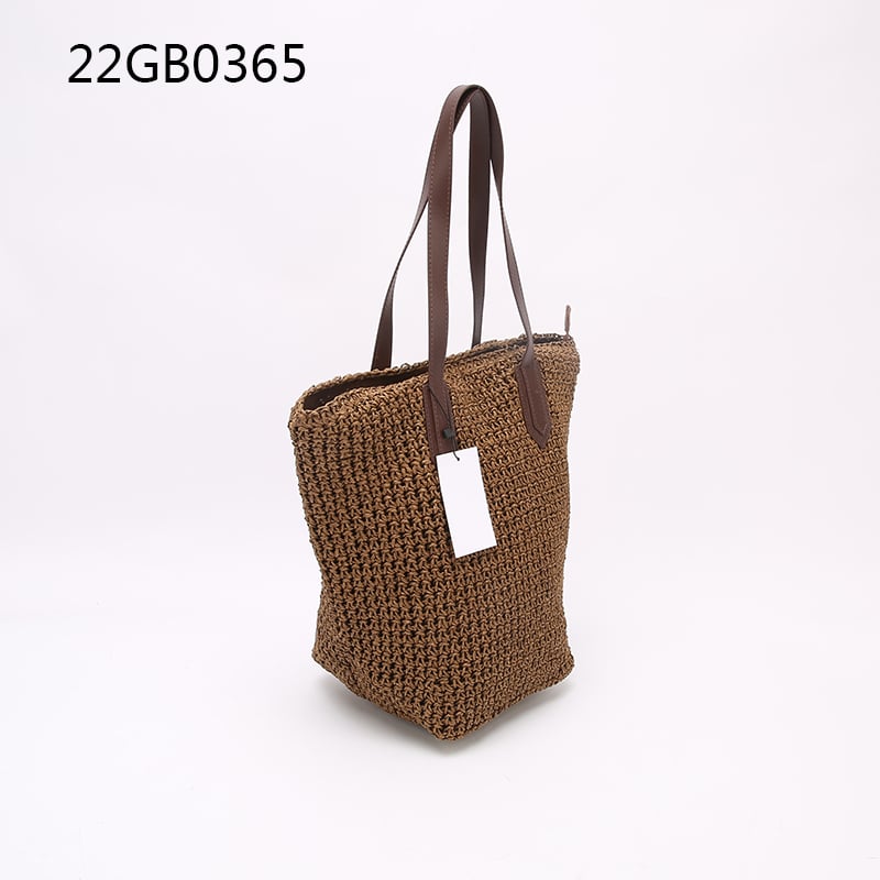 Large capacity casual travel bohemian straw bag