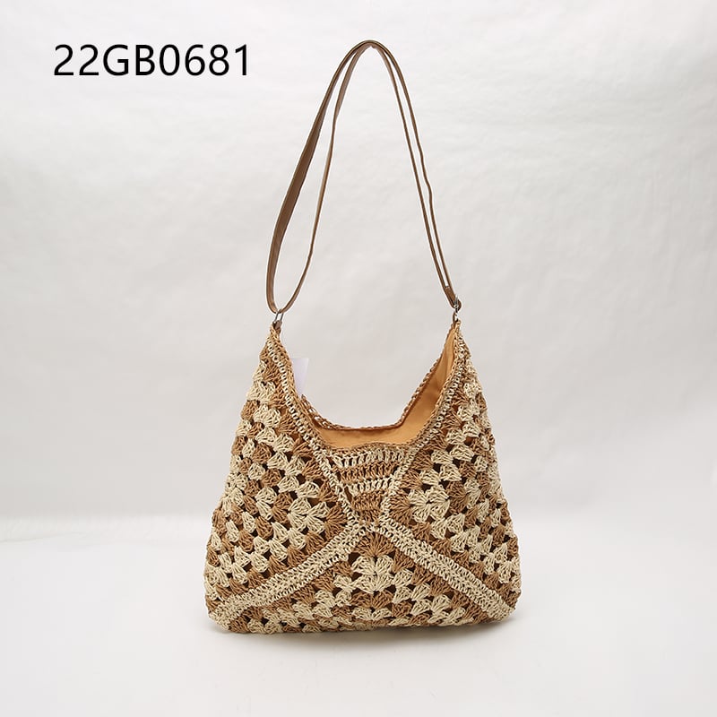 New arrival fashion sling hand straw woven tote bag for women