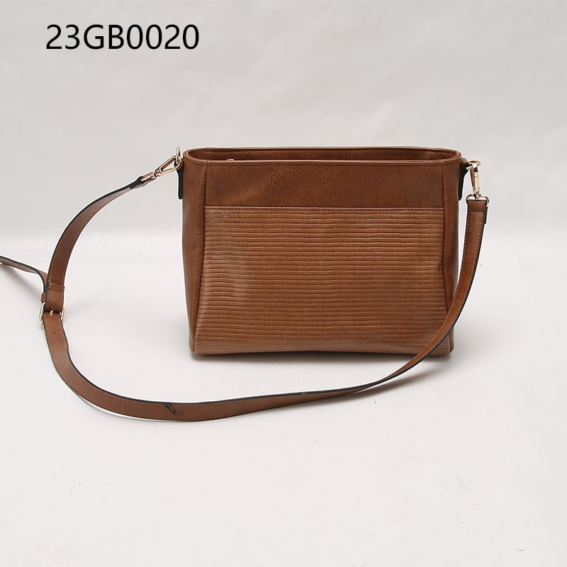 Brown lizard design shoulder bag