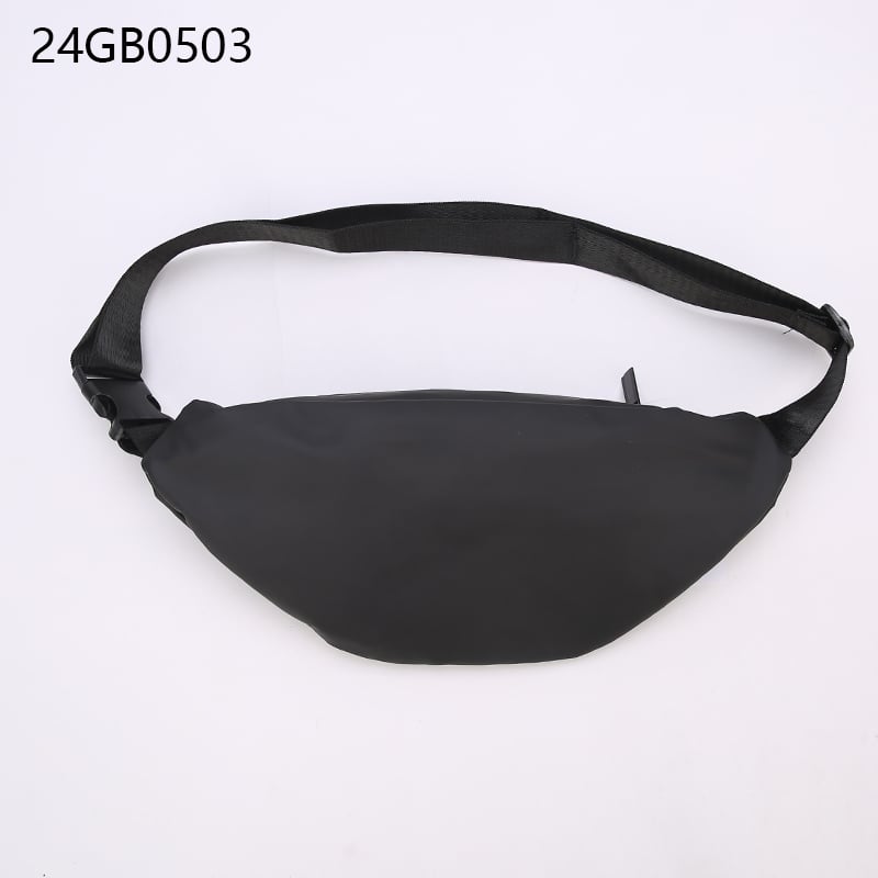 Waist nylon bag with invisible zipper