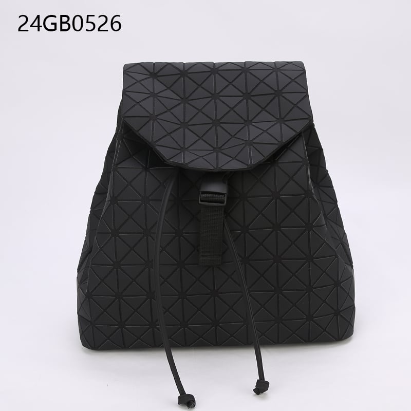 Black bold style geometric design backpack