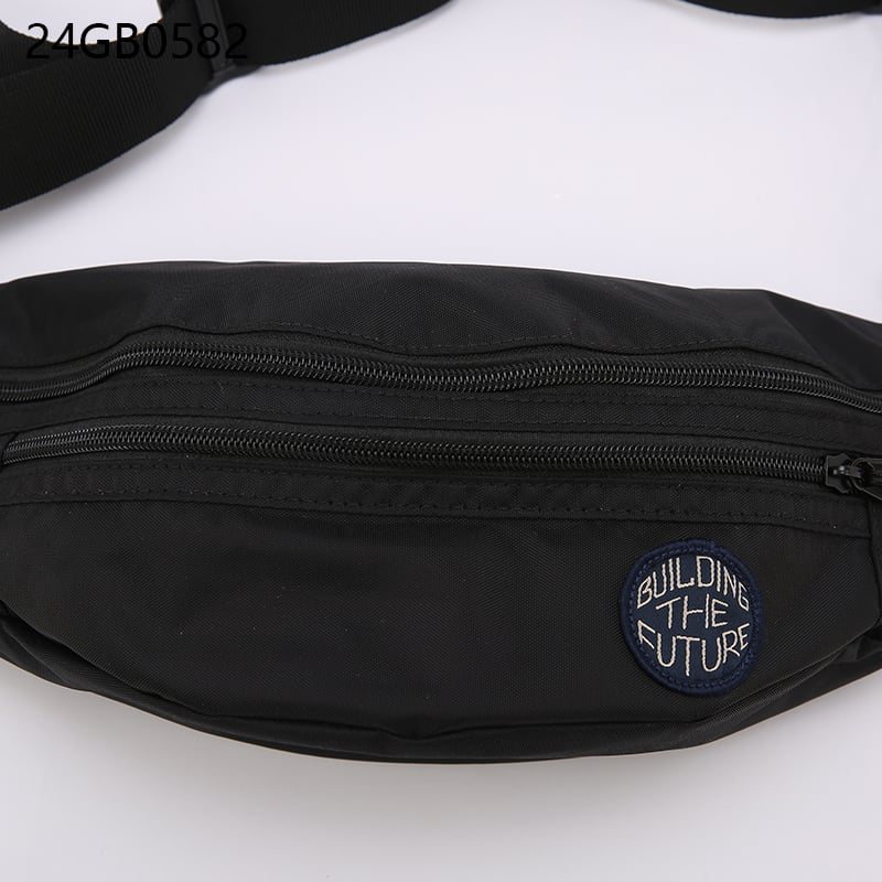 Men's waist bag with black buckle