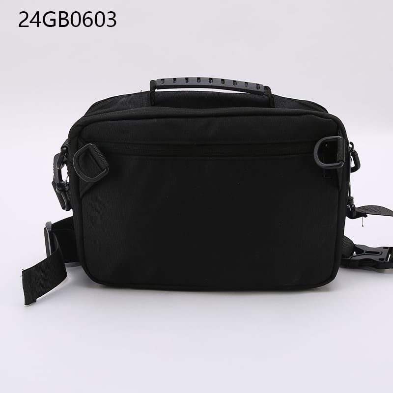 Nylon lightweight crossbody bag with long shoulder strap