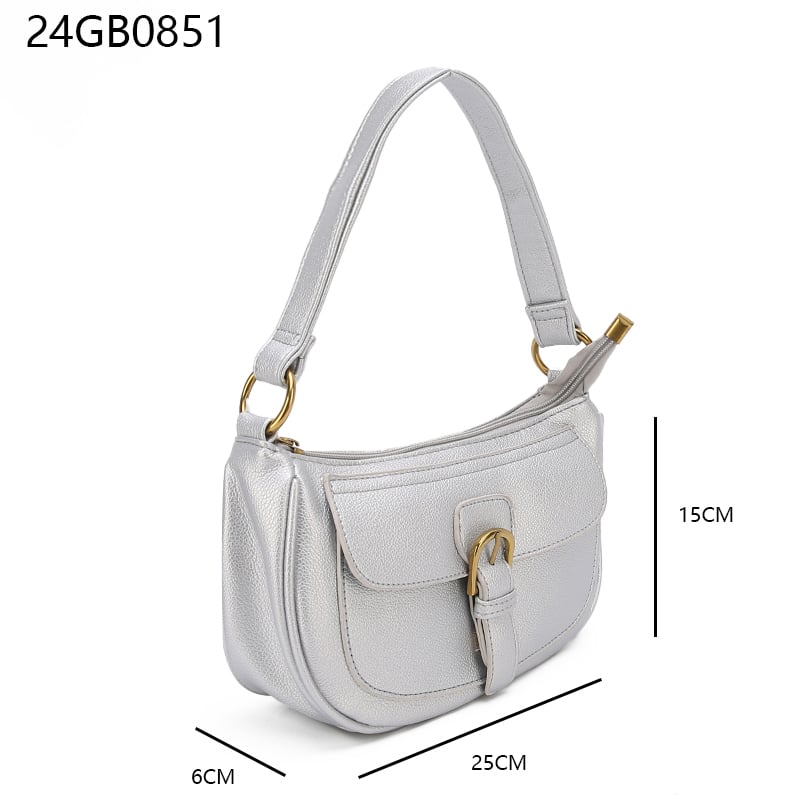 Simple casual women's bag versatile fashion trend solid color hand-held underarm women's bag