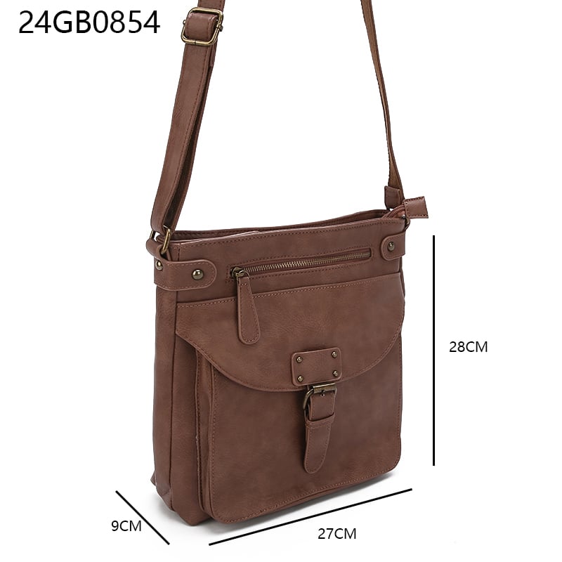 Woman popular vintage style saddle bag premium sense niche design fashion trend leisure small square shoulder ladies bag