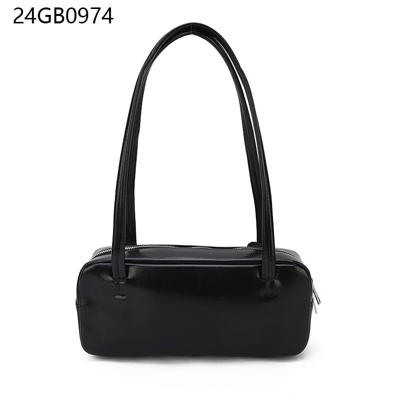 High quality women PU leather shoulder bag fashion ladies handbags baguette bags vasual female zipper underarm bags for women