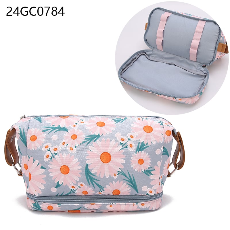 Wholesale cosmetic bag eco friendly fashionable personalized custom logo pouch makeup travel toiletry bags