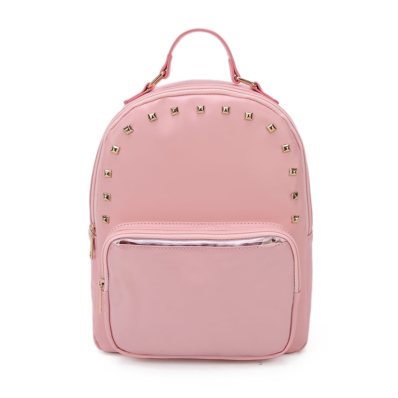 Fashion backpack bag for girls ladies cute travel casual daily custom small women's school backpack with transparent window