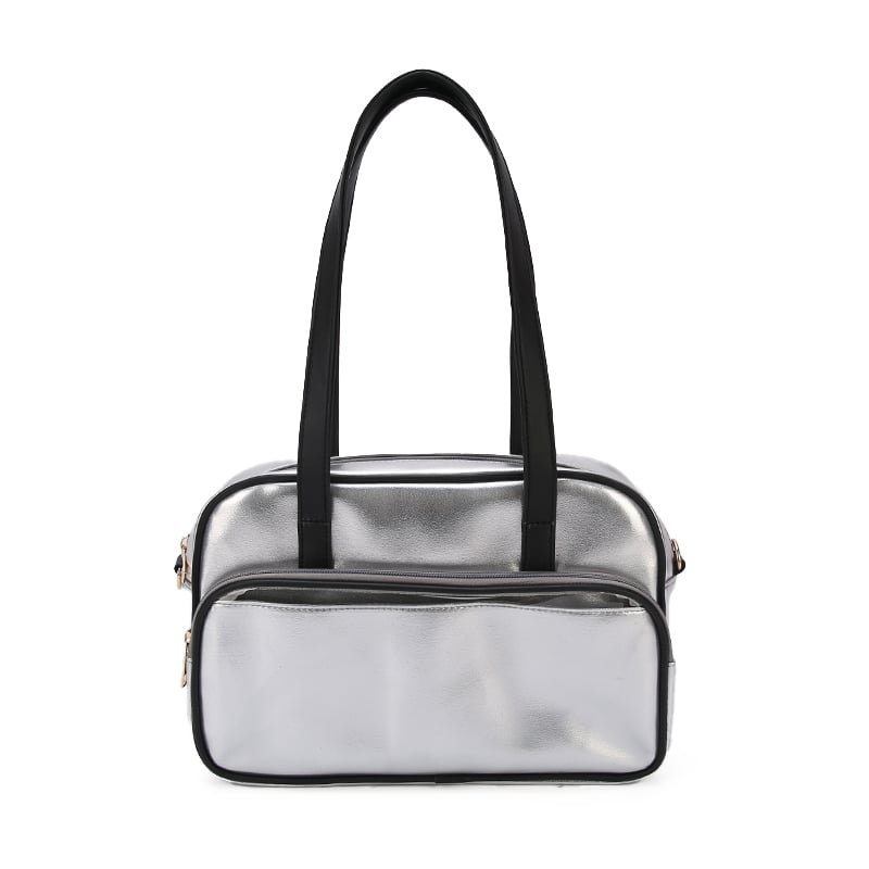 New transparent fashion tote bag women soft leather large capacity shoulder crossbody bag