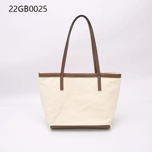 Fashion solid color tote bag large canvas white quality shopping bag