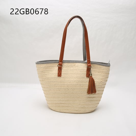 The new fashion handbags 2024 light lady temperament straw bags lady design purses for woman