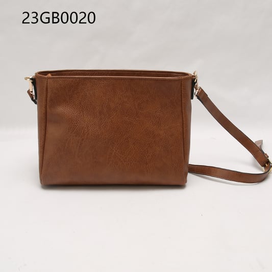 Brown lizard design shoulder bag