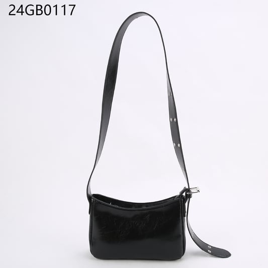 Padded faux leather shoulder bag