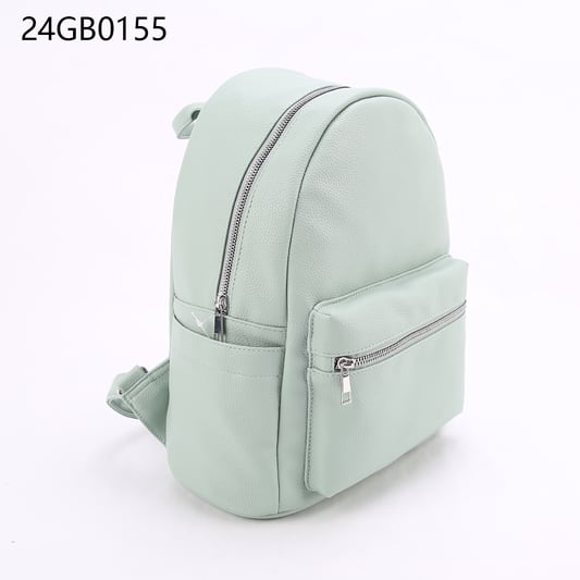 Factory custom logo leisure vegan fashion travel PU leather backpacks for woman