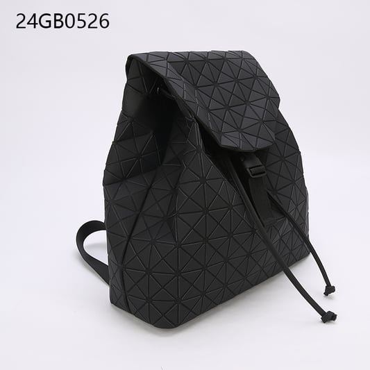 Black bold style geometric design backpack