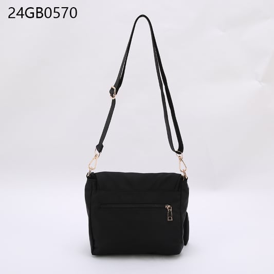 Simple nylon strap crossbody bag