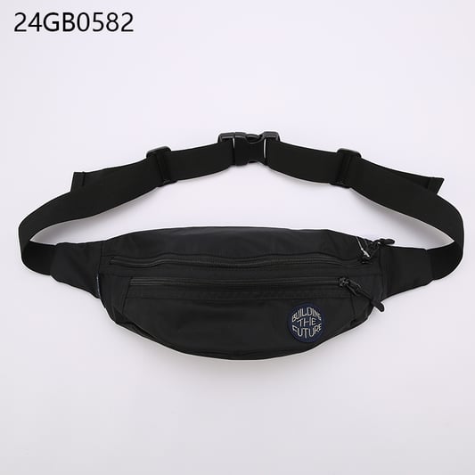 Men's waist bag with black buckle