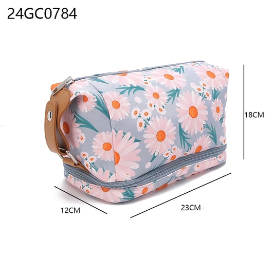 Wholesale cosmetic bag eco friendly fashionable personalized custom logo pouch makeup travel toiletry bags