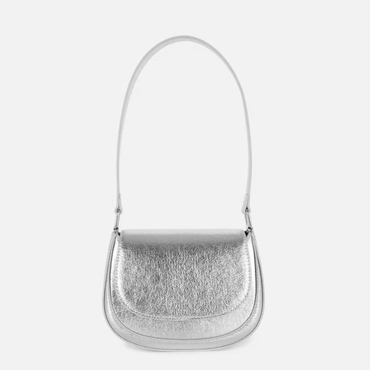 Flap front pu shoulder bag