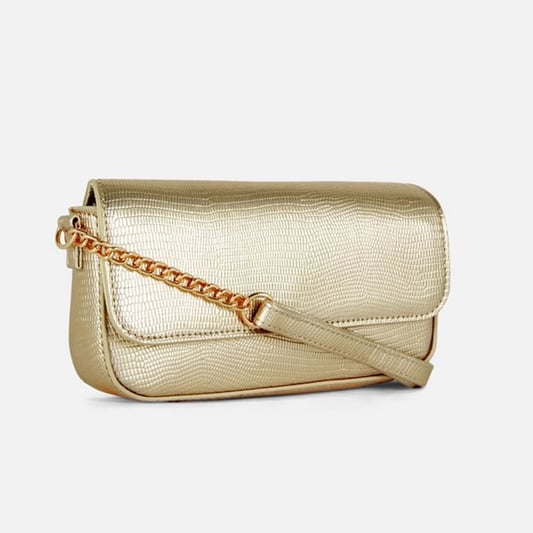 Womens crossbody bag with gold chain strap